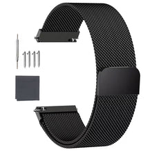 Load image into Gallery viewer, TICFROG Metal Magnetic Watch Band Mesh Woven Quick Release Strap Adjustable Stainless Steel Replacement Straps for Women Men 14mm 16mm18mm 20mm 22mm
