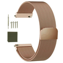 Load image into Gallery viewer, TICFROG Metal Magnetic Watch Band Mesh Woven Quick Release Strap Adjustable Stainless Steel Replacement Straps for Women Men 14mm 16mm18mm 20mm 22mm
